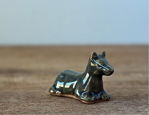 Dog Ceramic Tea Pet