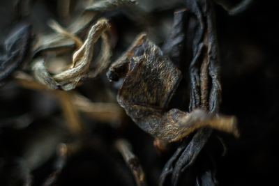 Dian Hong Black tea from thai old trees - Macro shot